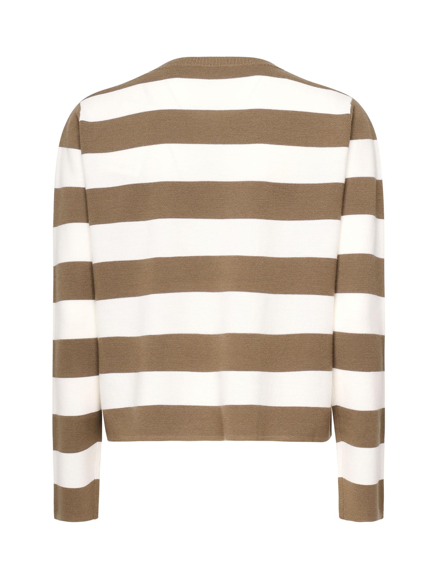Maglia a righe in lana con ricamo 2521366091600 009 MAX MARA 