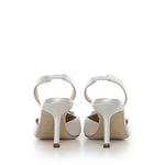 Slingback Hangisli in raso 4190698 1205 MANOLO BLAHNIK 