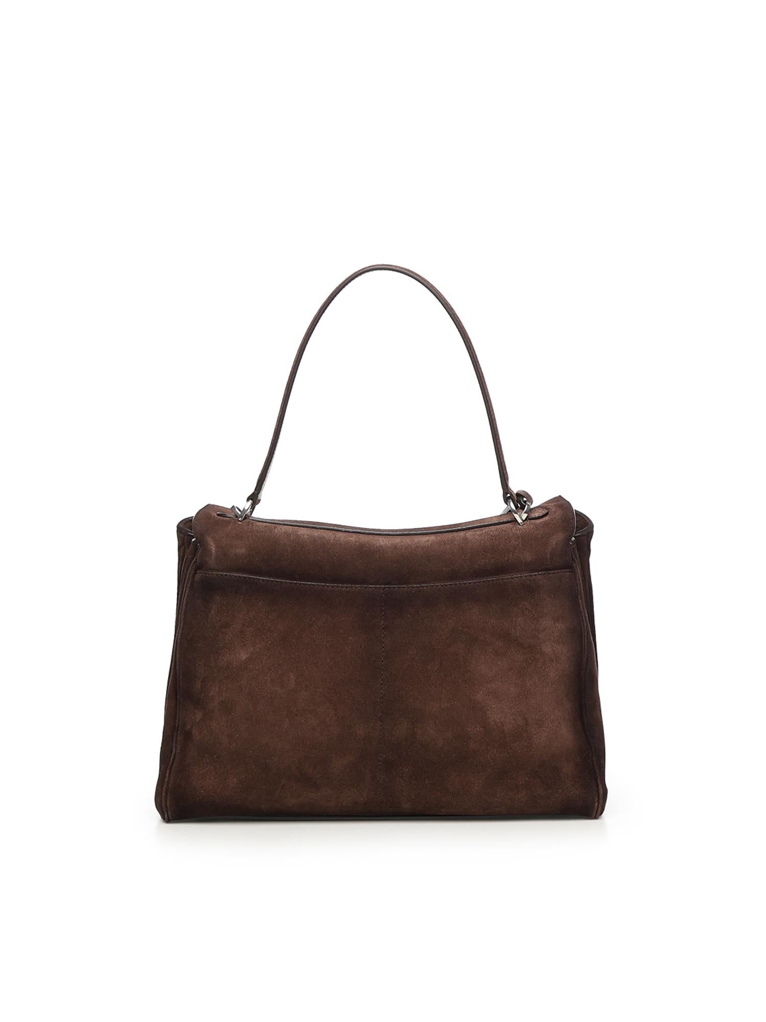 Borsa Rodeo media in pelle di vitello scamosciata 789772 2AB4G2308 BALENCIAGA 