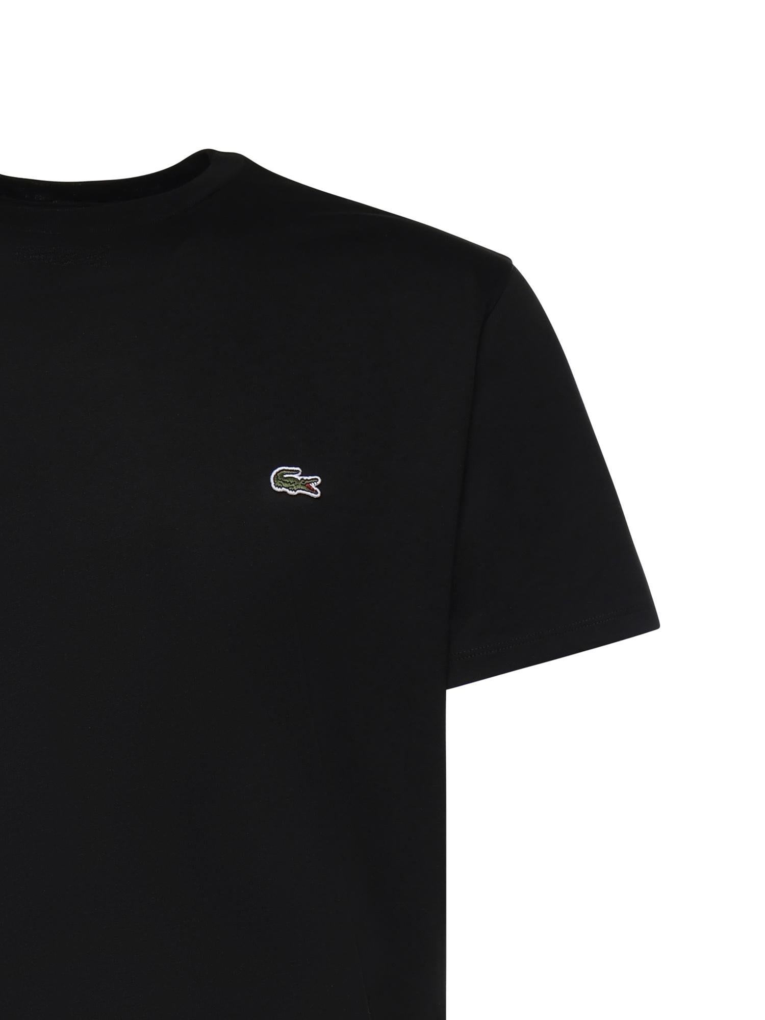 T-shirt in cotone con logo<BR/> TH6709 031 LACOSTE 