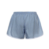Shorts Deya in misto viscosa a righe SHFS22066923  THE FRANKIE SHOP 