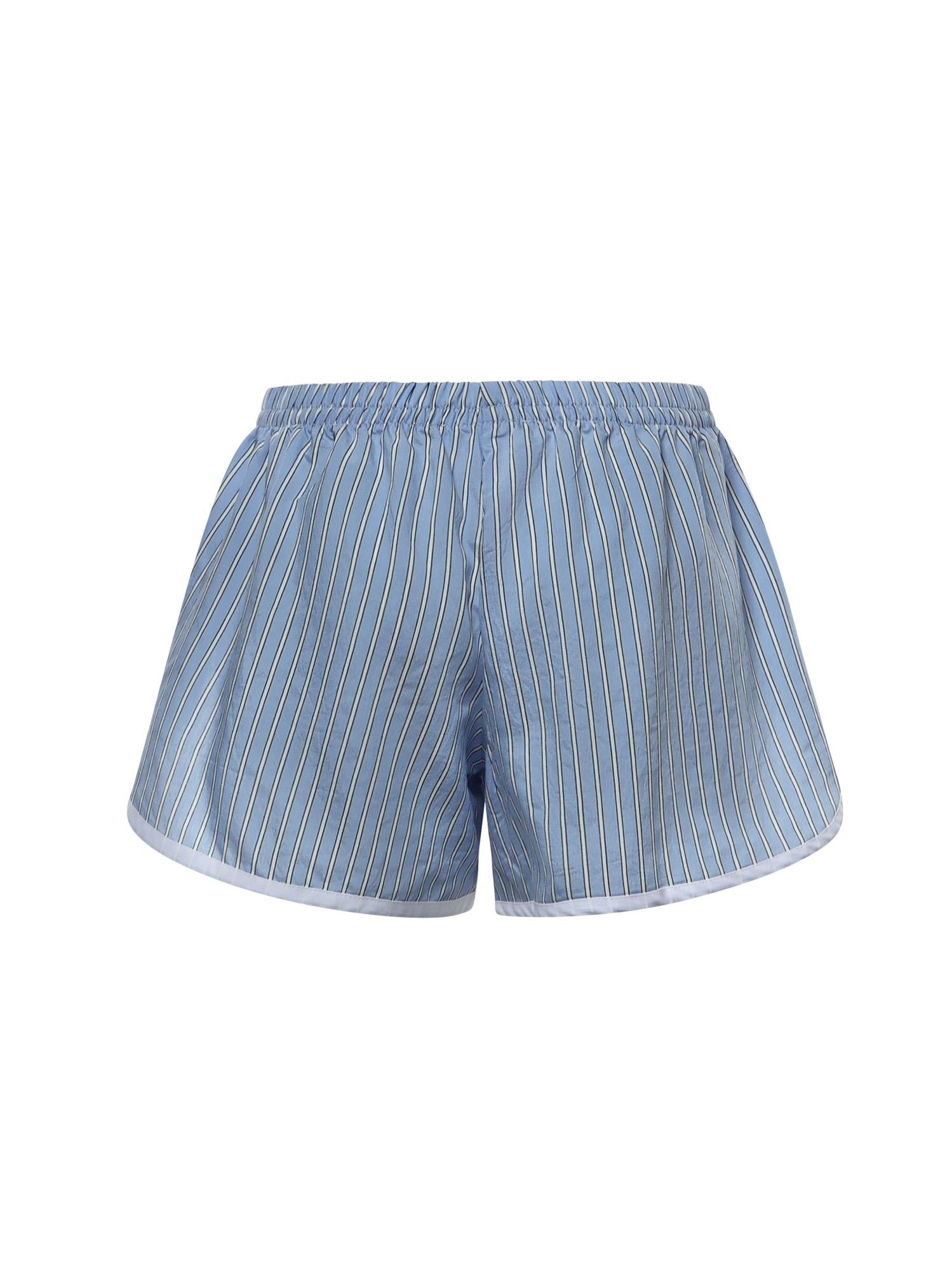 Shorts Deya in misto viscosa a righe SHFS22066923  THE FRANKIE SHOP 