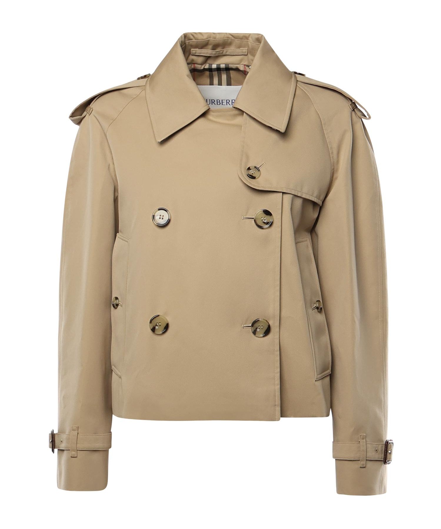 Giacca trench cropped in gabardine 8115792 A1366 BURBERRY 