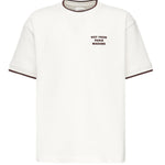 T-shirt Slogan Piqué HTS262CO167 OW Drôle de Monsieur 