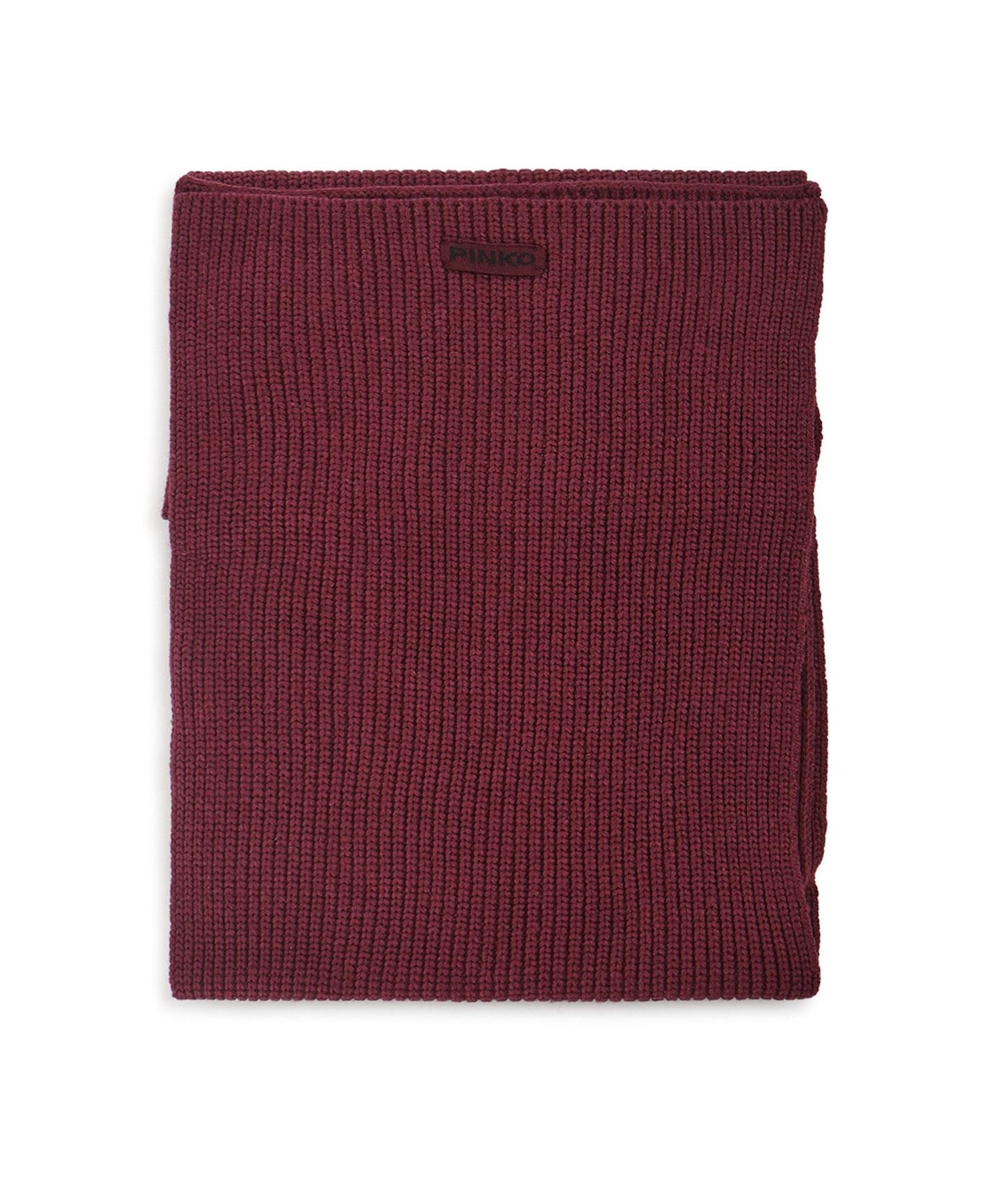 Sciarpa in misto lana a coste 105996 A2Z4R57 PINKO 