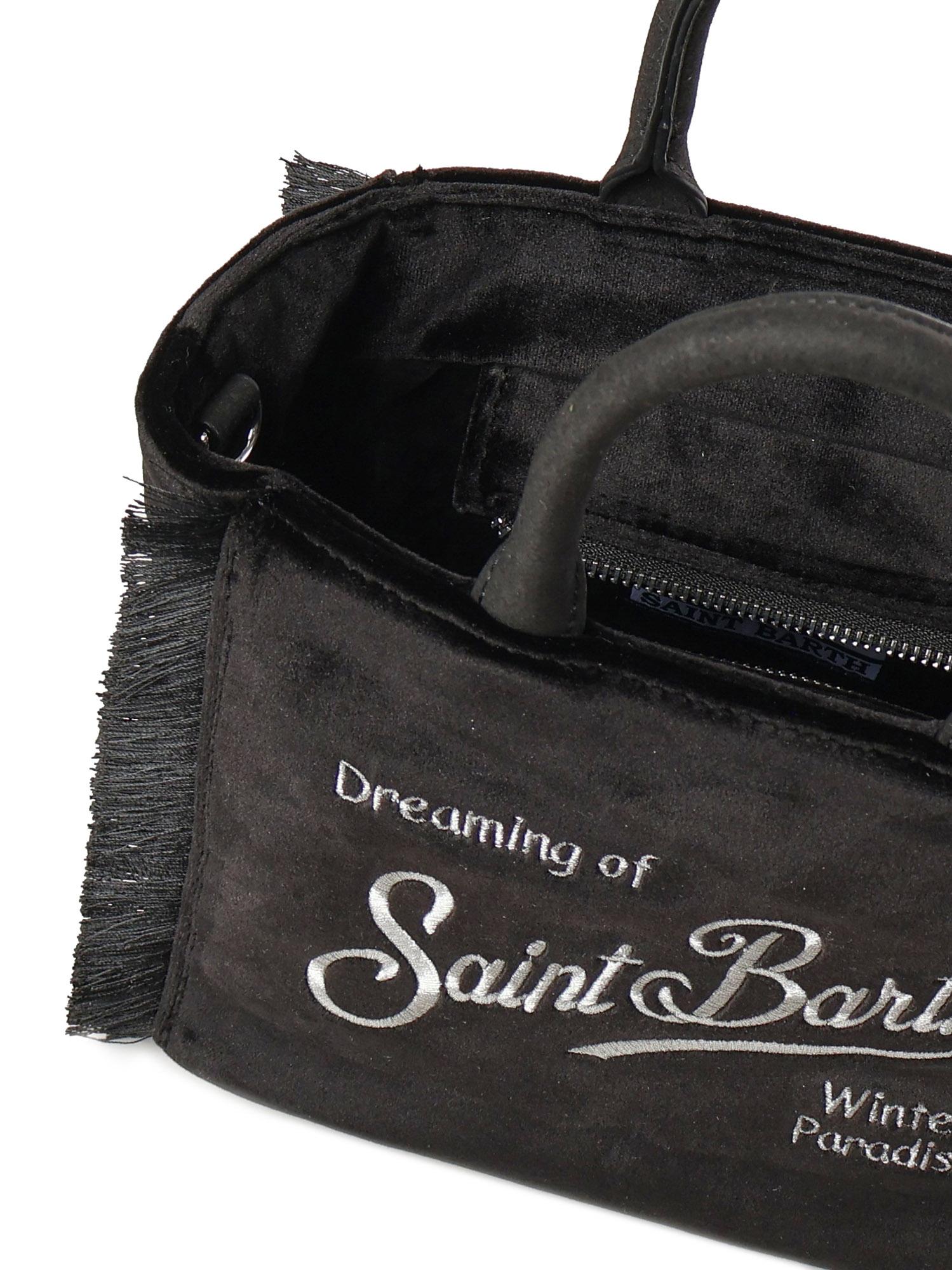 Mini bag Vanity velvet con logo VAMI027 00207I MC2 SAINT BARTH 