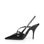 Slingback in vernice con fibbie 5I013E 069F0002 MIU MIU 