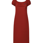 Abito in cotone con logo MF6183 1BMSF0011 MIU MIU 