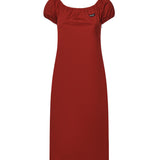Abito in cotone con logo MF6183 1BMSF0011 MIU MIU 