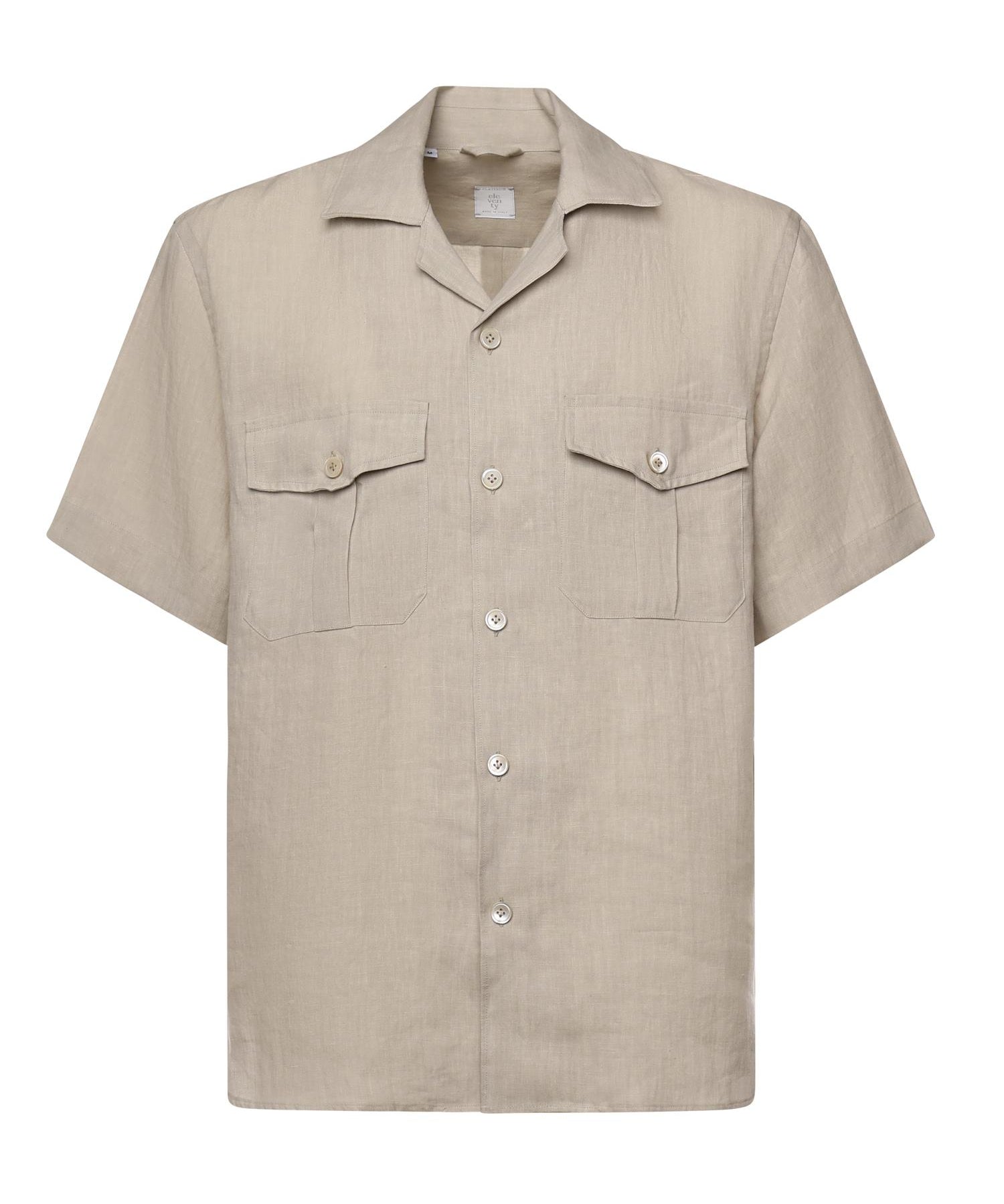 Camicia in lino M75CAMM04TES0I139 02NN ELEVENTY 