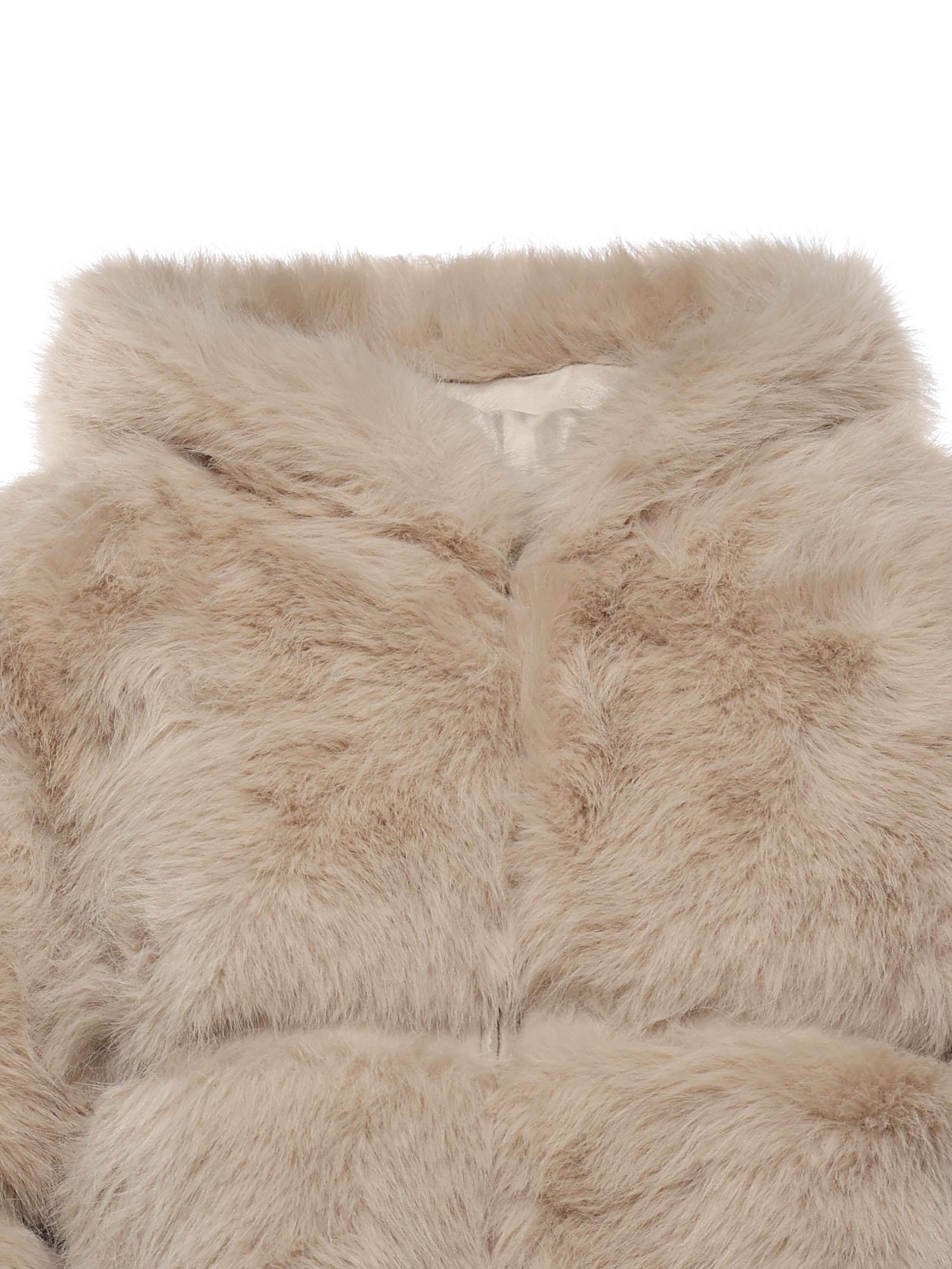 Pelliccia penny con cappuccio 73C19EX02 PENNYOFF WHITE V° 73 