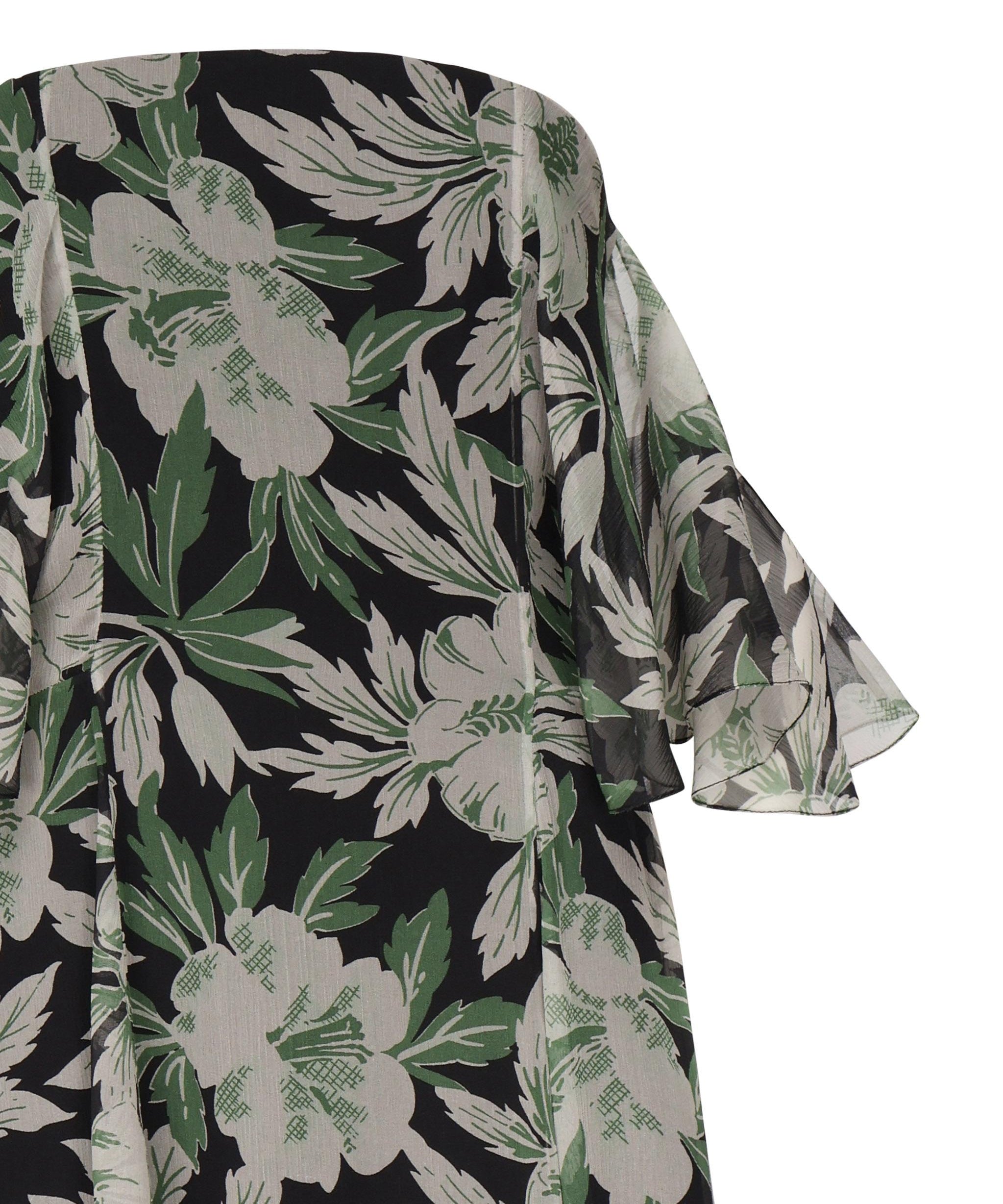 Abito in seta con stampa floreale S540Y09XS5 9990 LOEWE 
