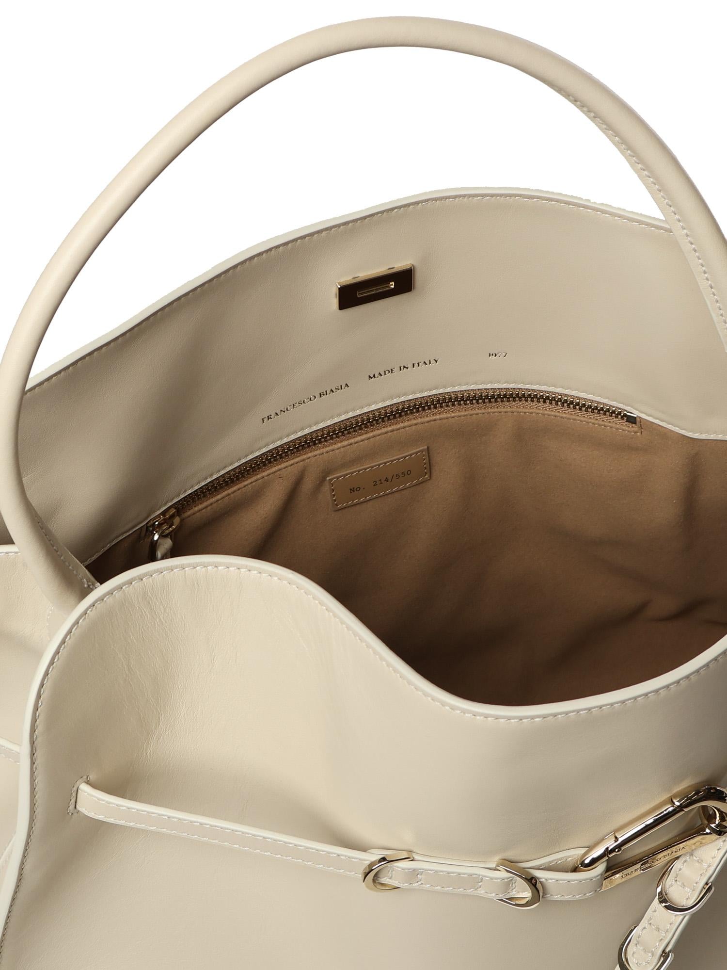 Borsa Iconic Non-Stop in pelle<BR/> FBBP9JD01 CASHMERE FRANCESCO BIASIA 