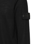Maglia girocollo nero in lana leggera<BR/> K1S155100066 S00FCV0029 STONE ISLAND 