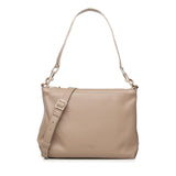 Borsa a spalla con logo BIBP9FA01 TAUPE BIASIA 