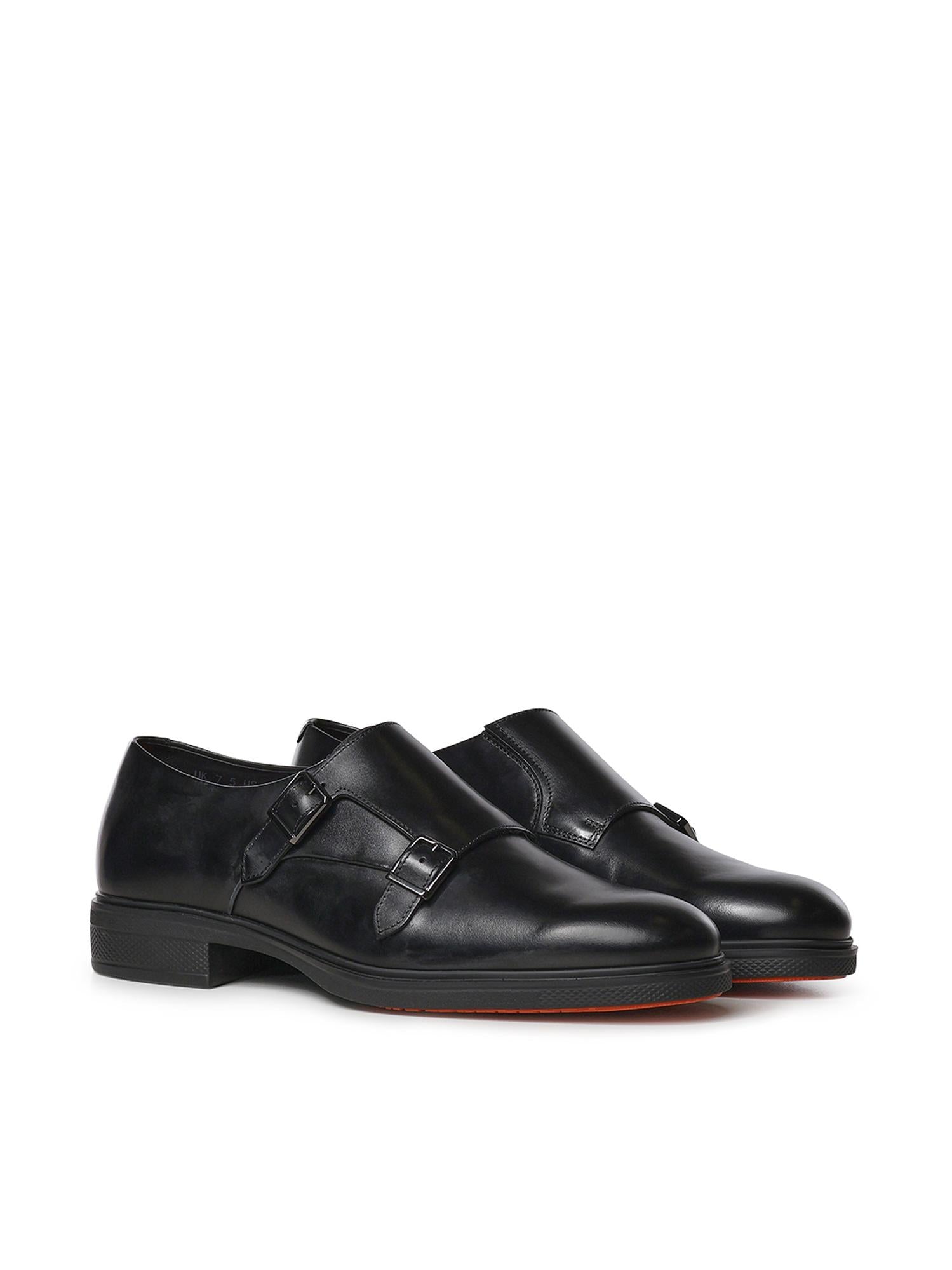 Doppia fibbia in pelle MGEO18949NEAX NTGN01 SANTONI 