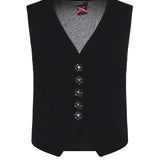 Gilet con bottoni rose gioiello 106593 A2Q2Z99 PINKO 