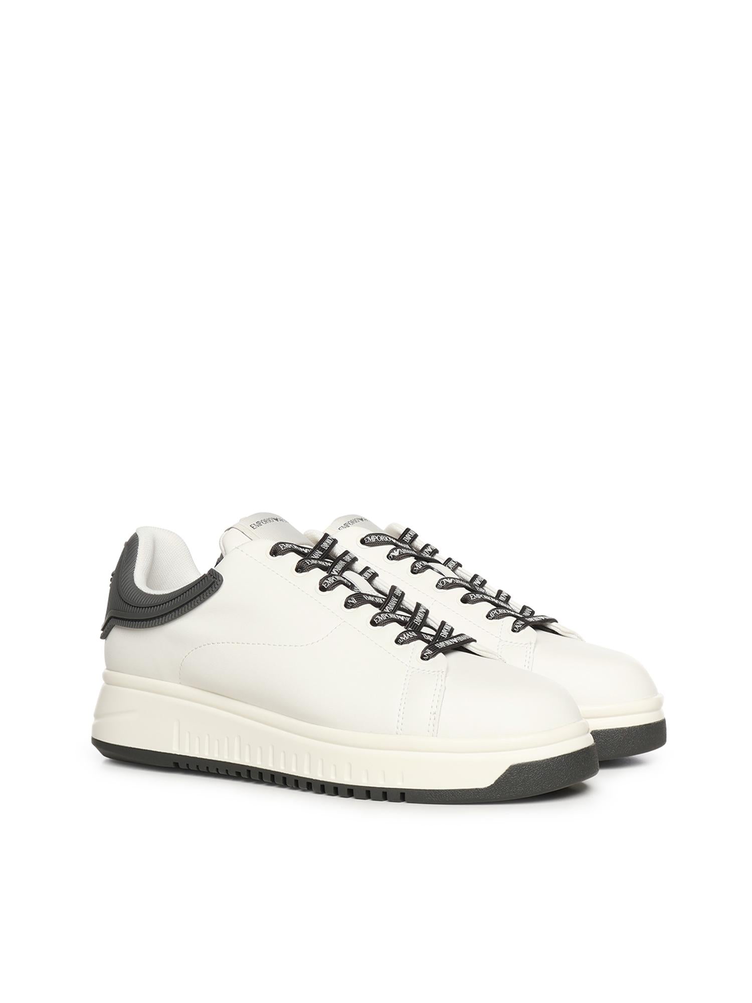 Sneakers in pelle con logo EM003663 AF18212M0364 EMPORIO ARMANI 