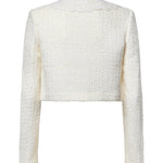 Giacca cropped in bouclé con pizzo PF26002J C SELF-PORTRAIT 