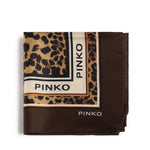 Foulard con stampa leopardata 106651 A38FL3Z PINKO 