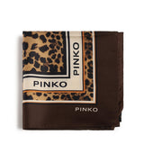 Foulard con stampa leopardata 106651 A38FL3Z PINKO 