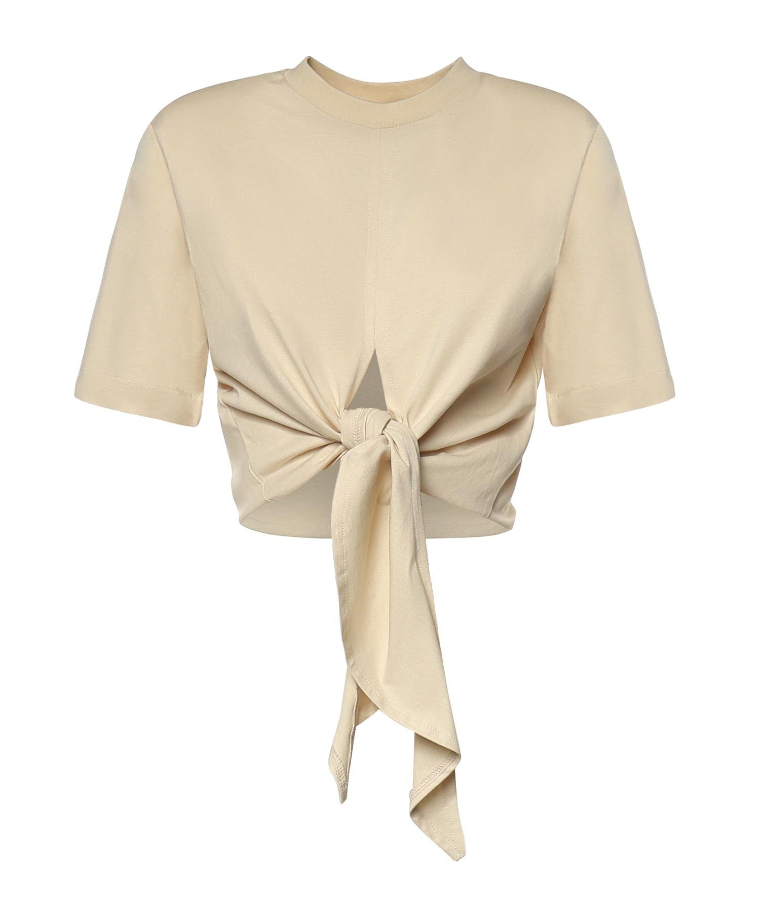 T-shirt cropped in cotone 26SSNTP-0002 NOCCIOLA NINEMINUTES 