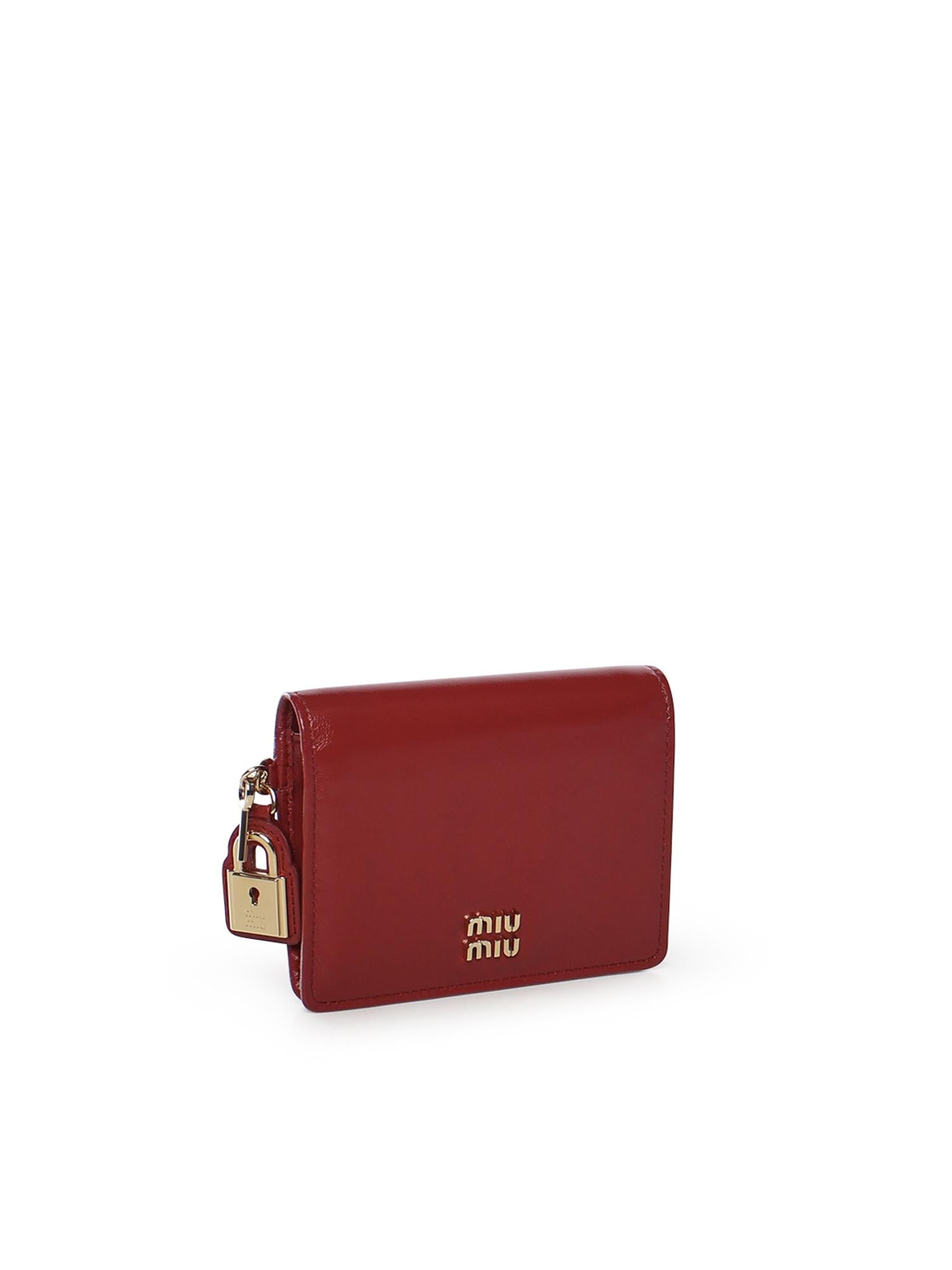 Portafoglio piccolo in pelle 5MV204 2IGAF0041 MIU MIU 