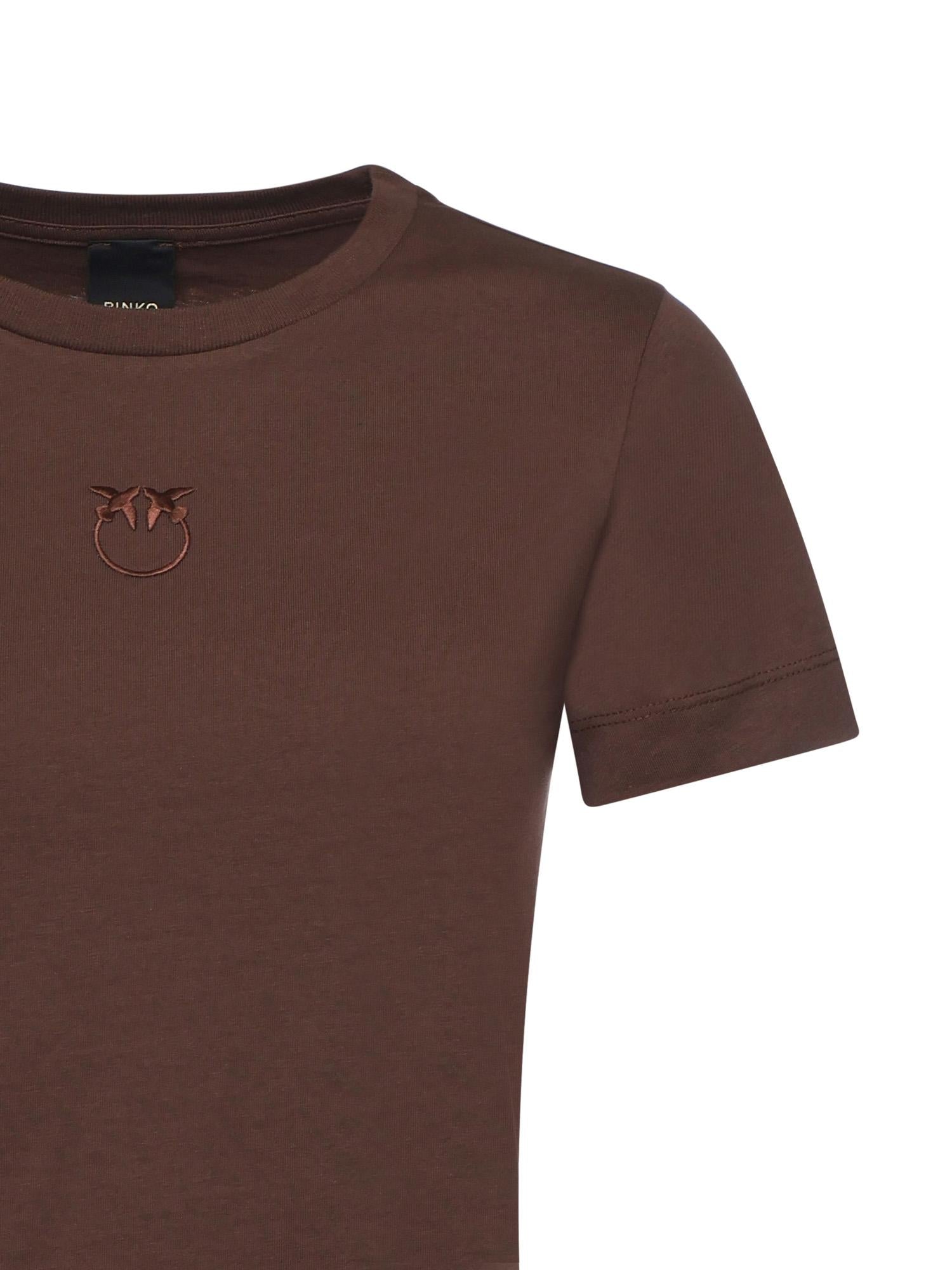 T-shirt con logo Love Birds 100355 A339L78 PINKO 