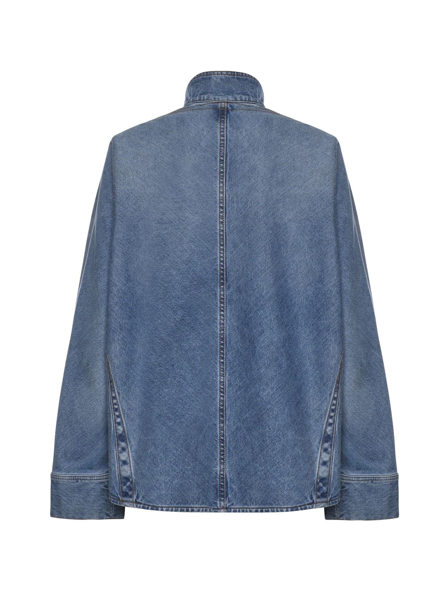 Camicia in denim con zip AA9C1005D015C A21 ALAIA 