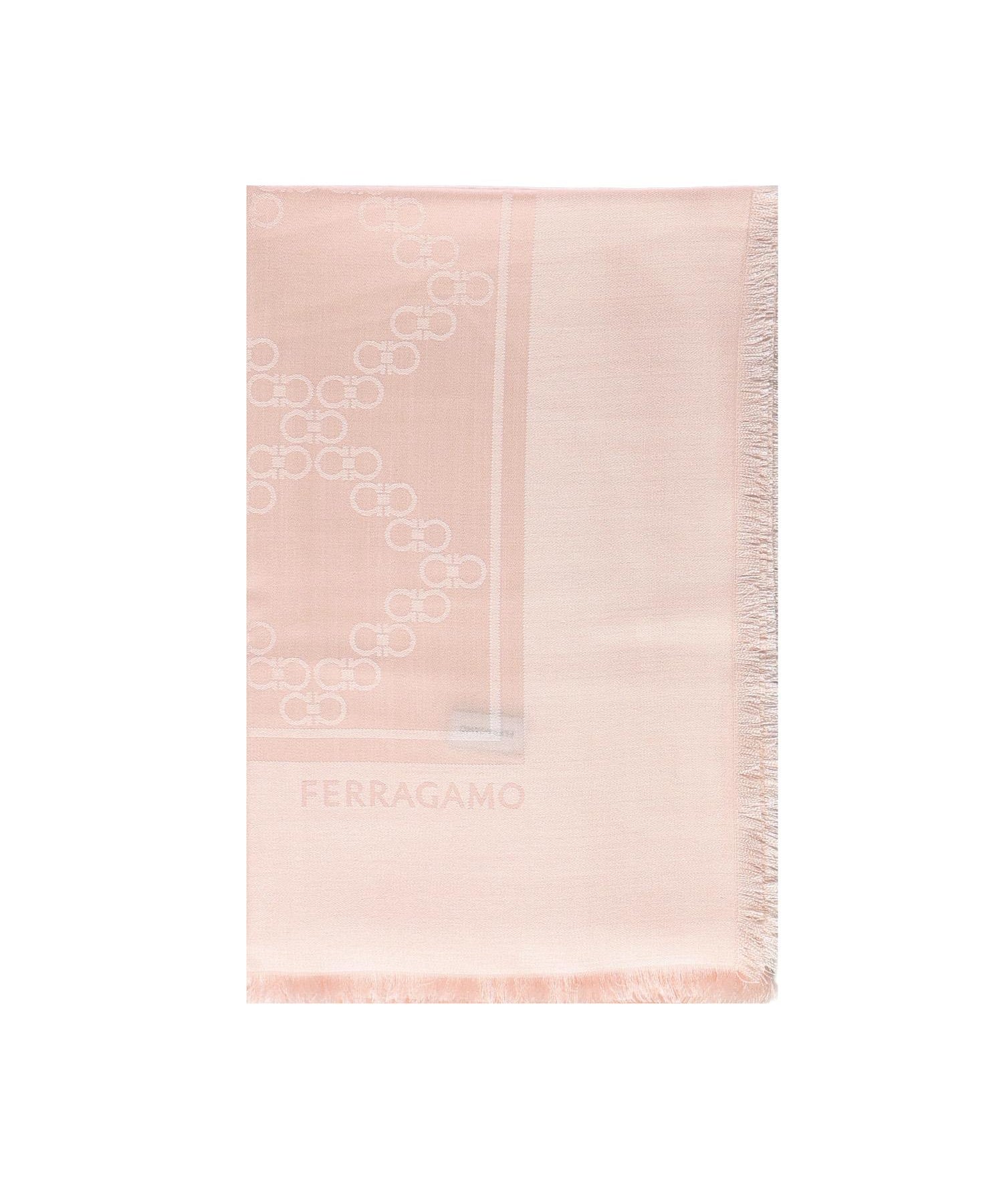 Stola Gancini in seta e lana 321260 791227001 FERRAGAMO 