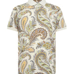 Polo in cotone paisley floreale MRMD0004 AK930X0800 ETRO 