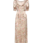 Abito midi in jacquard di seta stampata FABX4280F4680 1882 ALESSANDRA RICH 