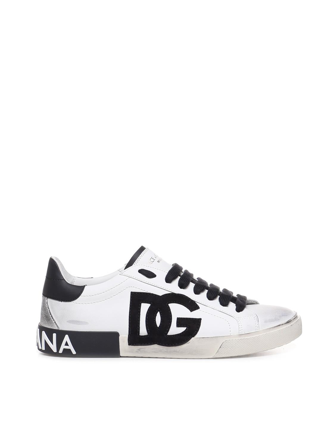 Sneaker Portofino Vintage in pelle di vitello CS2203 AO27789697 DOLCE & GABBANA 