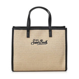 Borsa Vivian medium effetto raffia con logo VVID001 00421L MC2 SAINT BARTH 
