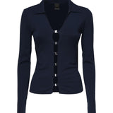 Maglia a maniche lunghe scollo ampio 104725 A2F0G82 PINKO 
