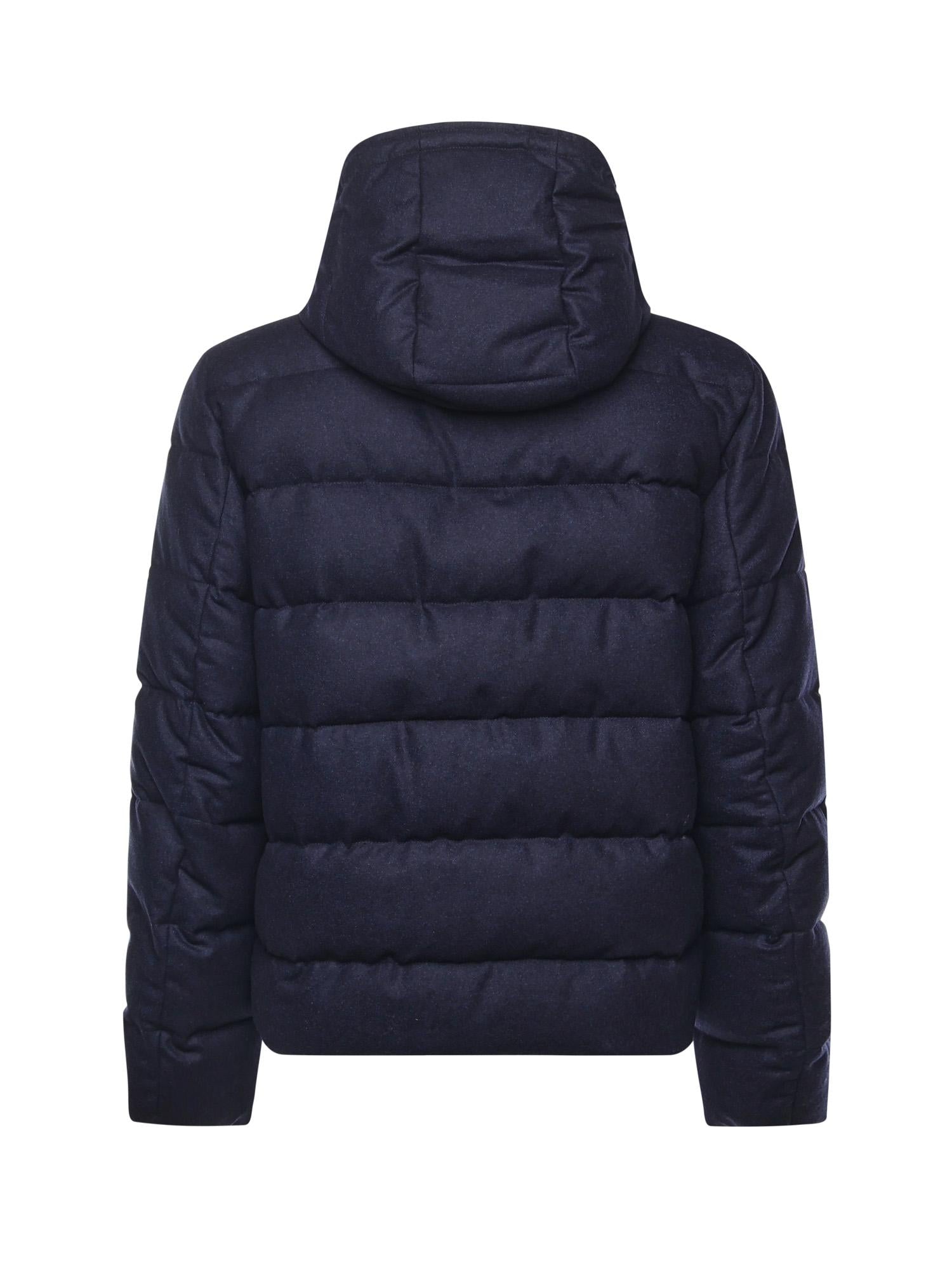 Piumino double front in flanella di lana cardata NAM32510620WGZ U604 FAY 