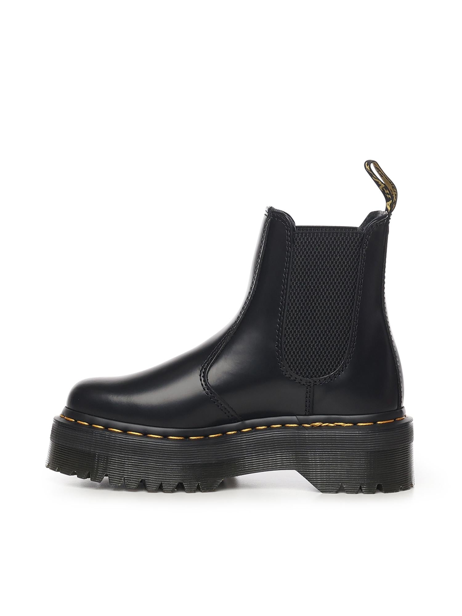 Stivaletti Chelsea Platform Quad 2976 in pelle 24687001  DR. MARTENS 