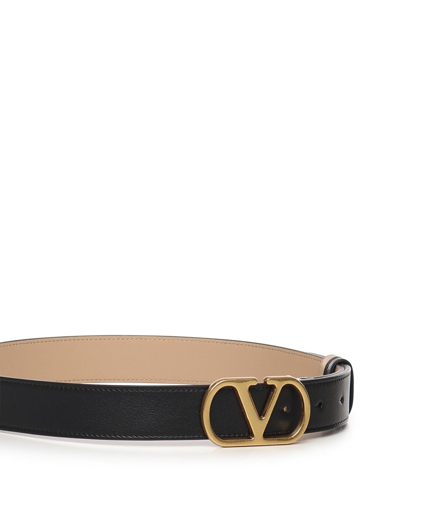 Cintura reversibile VLogo in vitello lucido 7W2T0SQ3 IYRDVW VALENTINO GARAVANI 