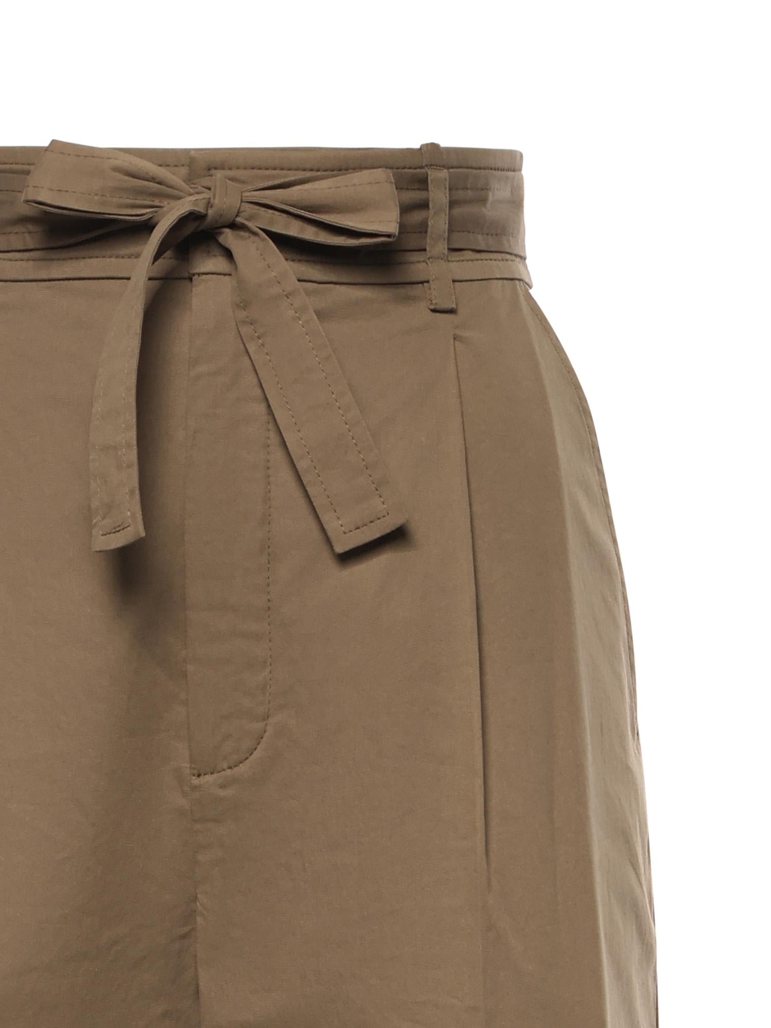 Pantalone a vita alta in cotone 836553 YZ9CV2412 SAINT LAURENT 