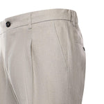 Pantaloni sartoriali in lino RICCARDO CC REGULAR LLAPNATURALE BEABLE 