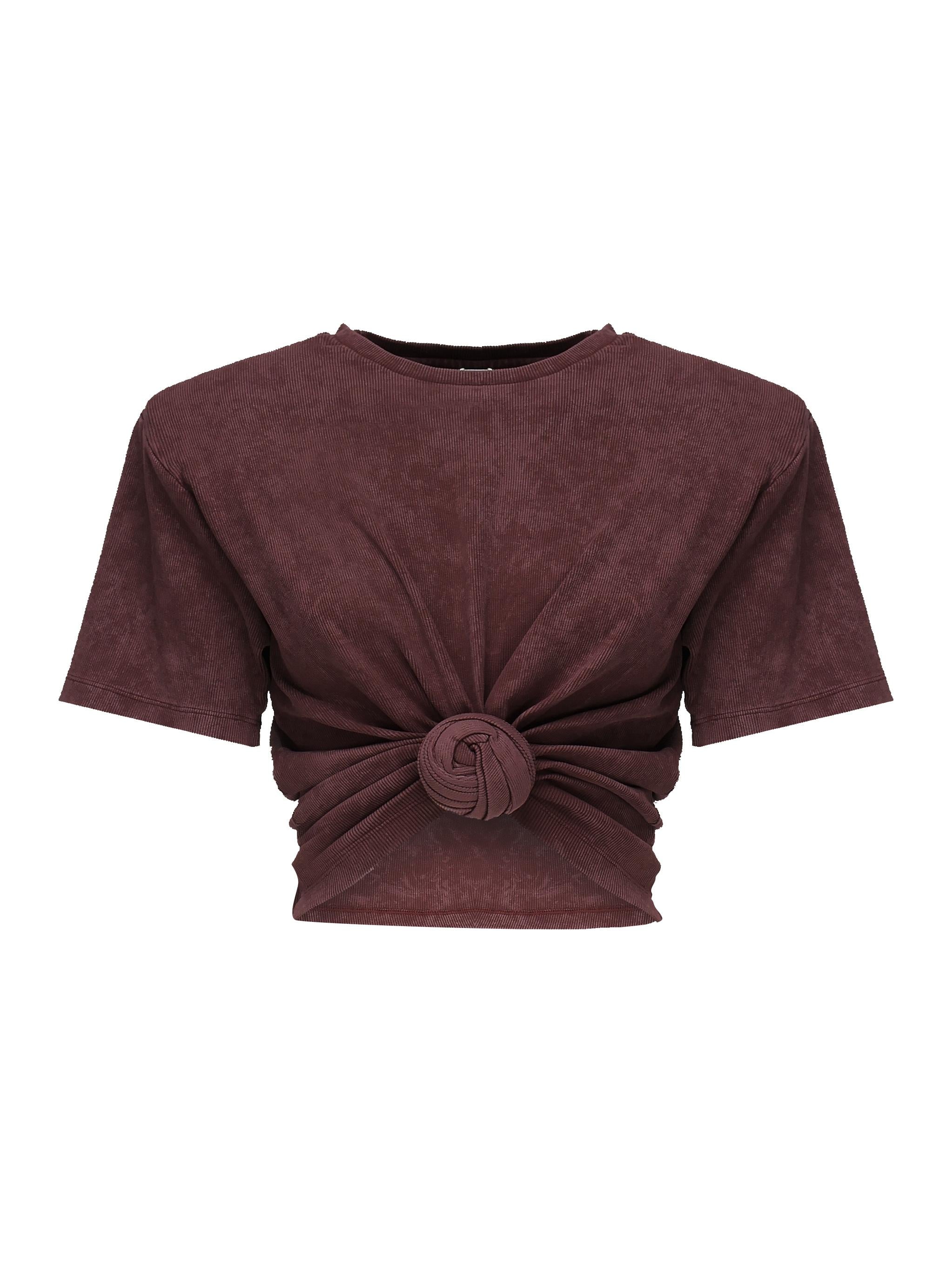 T-shirt cropped annodata<BR/> 3447250000027  MAGDA BUTRYM 