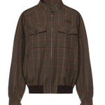 Blouson in Pied de poule check ML1261 181JF0040 MIU MIU 