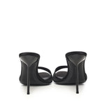 Mules Lidia in raso PX836XTSAT BLACK PARIS TEXAS 