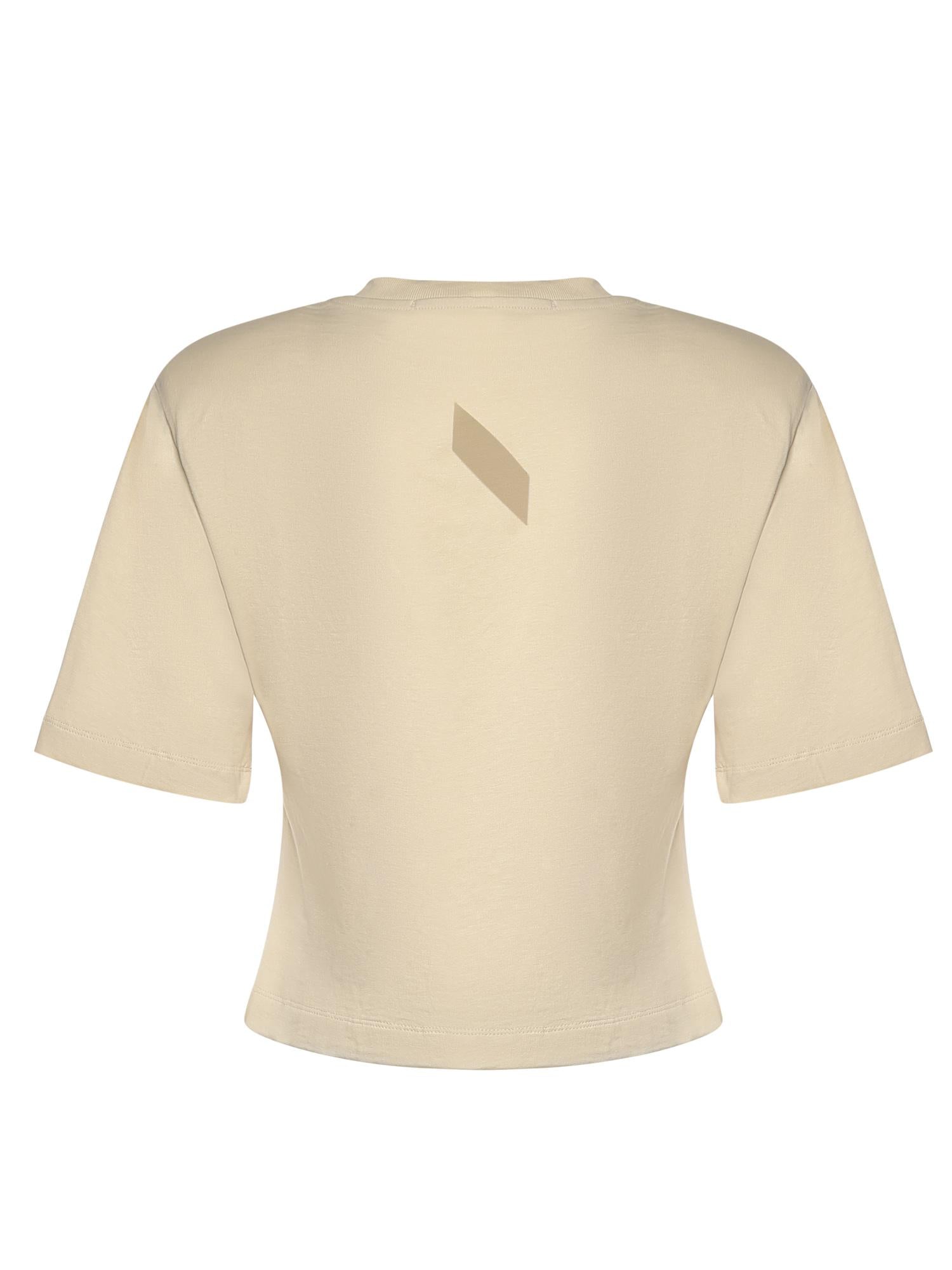 T-shirt cropped in jersey di cotone 26SSNTP-0001 NOCCIOLA NINEMINUTES 