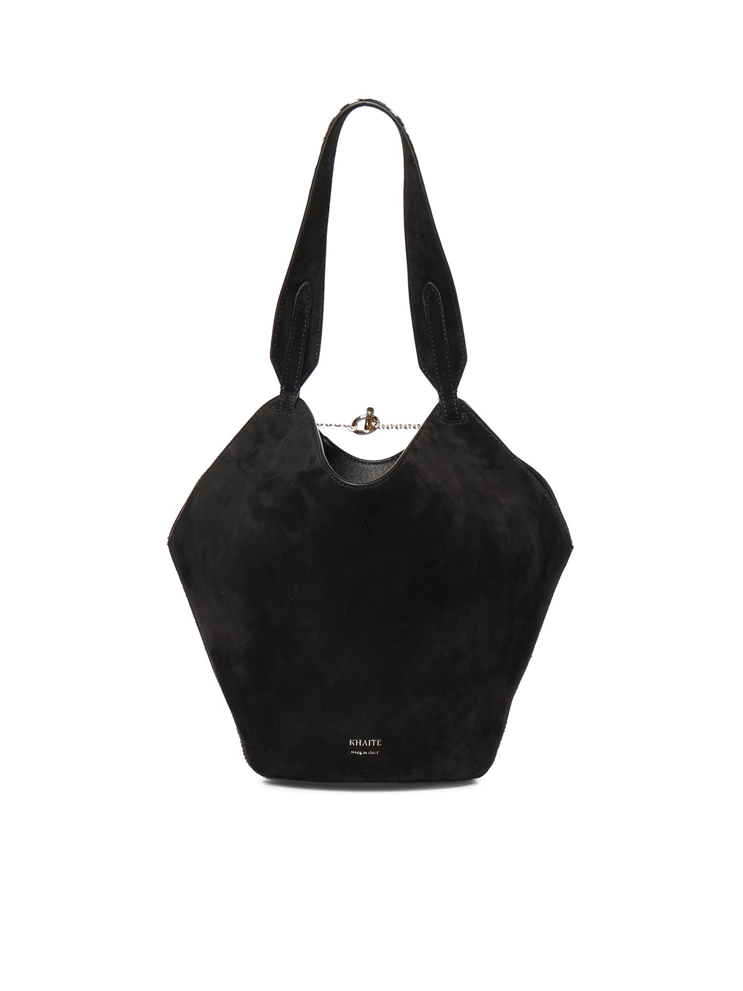 Borsa Lotus Mini in cavallino e suede H2056 1002294 KHAITE 