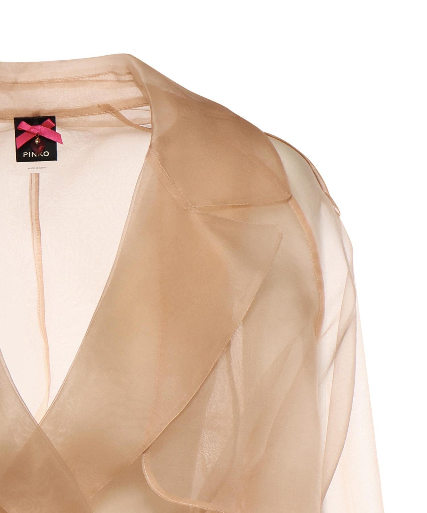 Trench Cocco in organza di seta 106614 A2DJQ35 PINKO 