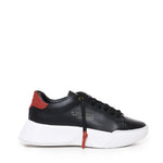 Sneakers Nemesis in pelle con lacci cerati NEMESIS2 NAPPA/CROCKBLACK/RED GIULIANO GALIANO 