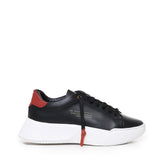Sneakers Nemesis in pelle con lacci cerati NEMESIS2 NAPPA/CROCKBLACK/RED GIULIANO GALIANO 