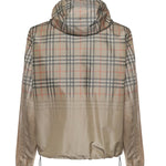Giacca con cappuccio e Check sfumato 8118831 B9368 BURBERRY 