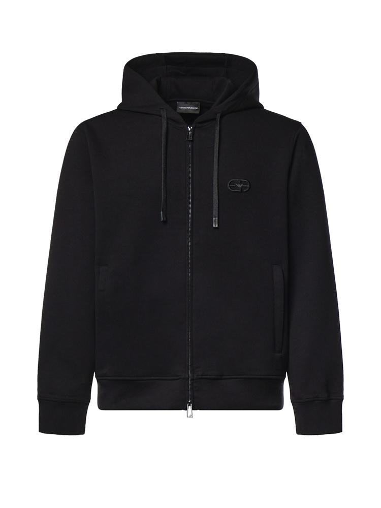 Felpa con zip in misto cotone AF10013 EM004538UC001 EMPORIO ARMANI 